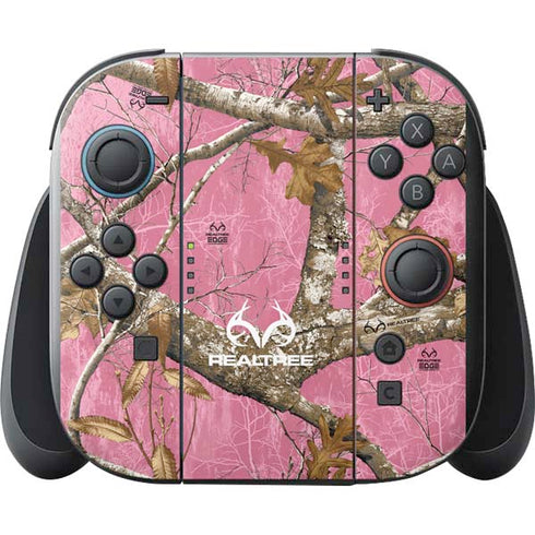 RealTree Edge Pink Camo Nintendo Switch 2 (2025) with Joy-Con Skin